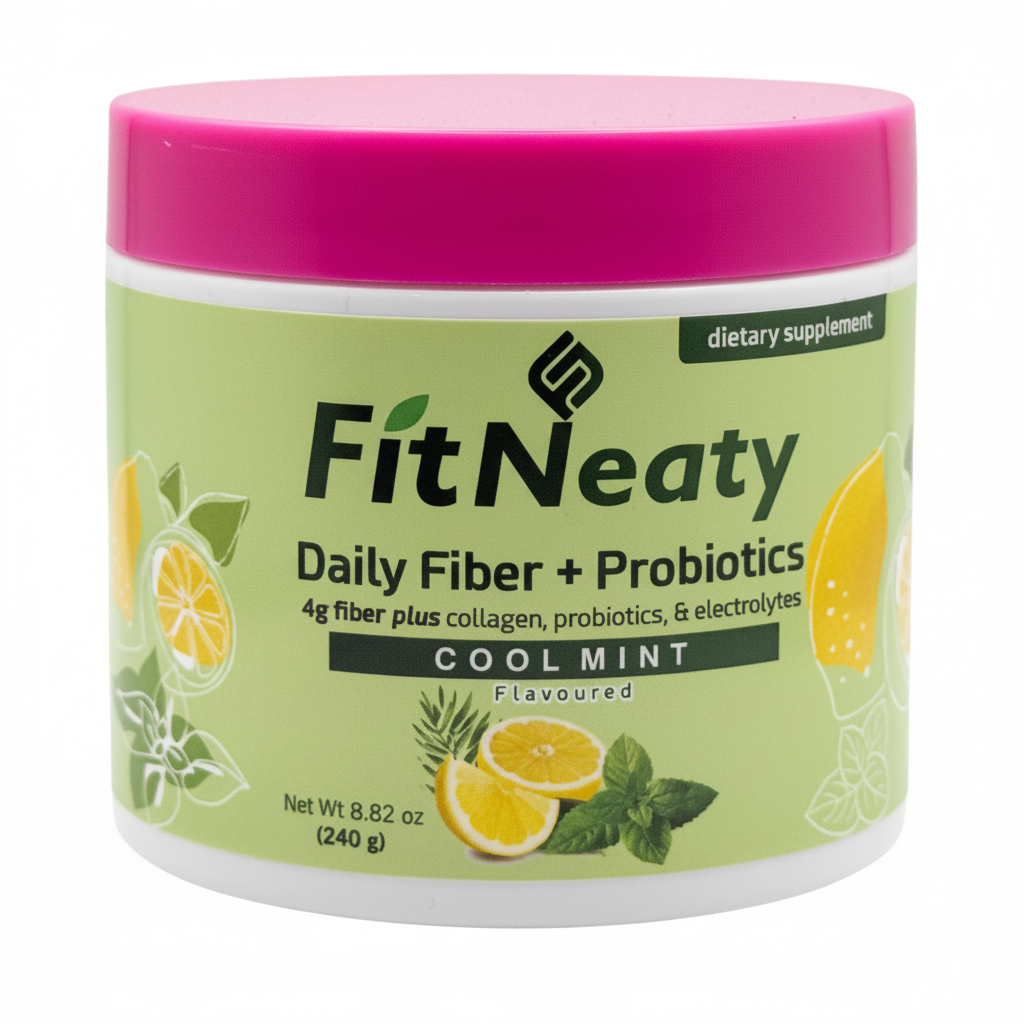 Daily Fiber Supplement with Collagen and Probiotics (Berry Crush)
