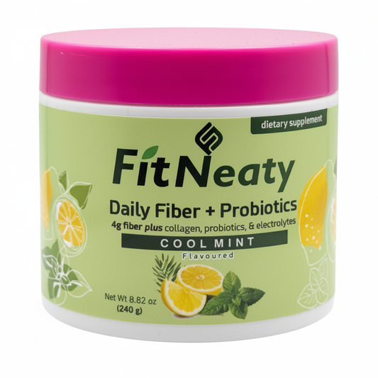 Daily Fiber Supplement with Collagen and Probiotics (Cool Mint)
